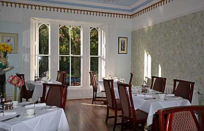 Dining Room  at Glendon Guest House,  luxury holiday accommodation at Matlock in  Derbyshire