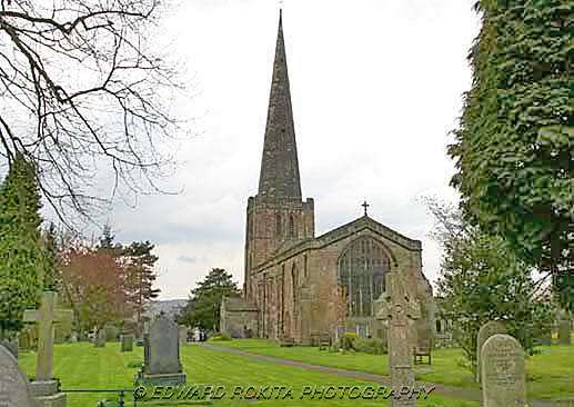 Photograph of the  Church of All Saints at Breadsall in Derbyshire