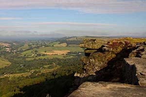 Photograph from Curbar Edge in Derbyshire