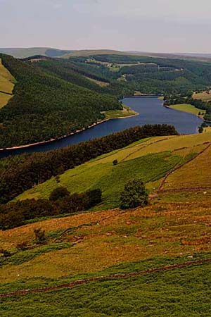 Photograph   from Derwent Edge in the Upper Derwent Valley , Derbyshire