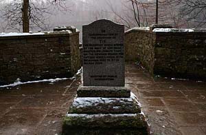 Photograph   from  the Upper Derwent Valley , Derbyshire - pip memorial
