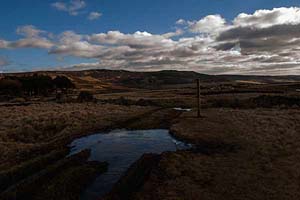 Photograph   from  the Upper Derwent Valley , Derbyshire  - above ladybower