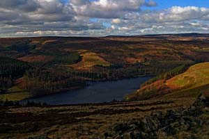 Photograph   from  the Upper Derwent Valley , Derbyshire - above derwent reservoir
