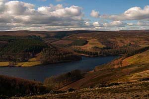 Photograph   from  the Upper Derwent Valley , Derbyshire - above derwent reservoir
