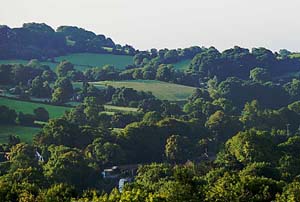 Photograph from national stone centre over looking wirksworth