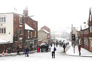 Photograph   from     around Ashbourne  in   Derbyshire at Shrovetide Football 