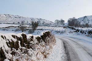 Photograph from curbar in winter