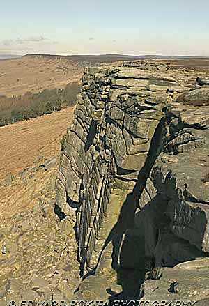 Photograph from Stanage Edge