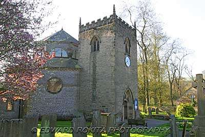 St Martin's church at Stoney Middleton in Derbyshire