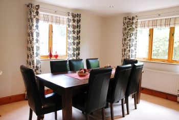 Dining area at Woodlands Cottage
